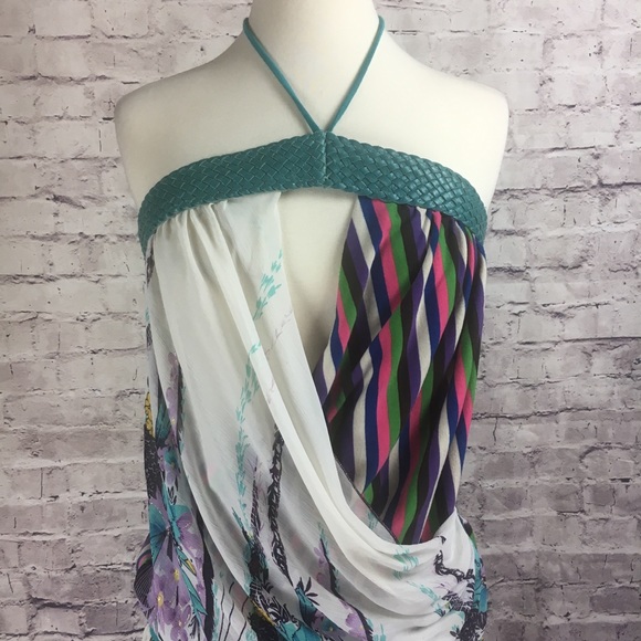 Colorful Sheer Dress Or Top - Picture 3 of 8